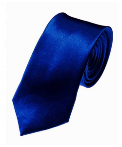 Cravate slim Bleu