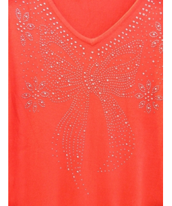 Pull noeud strass